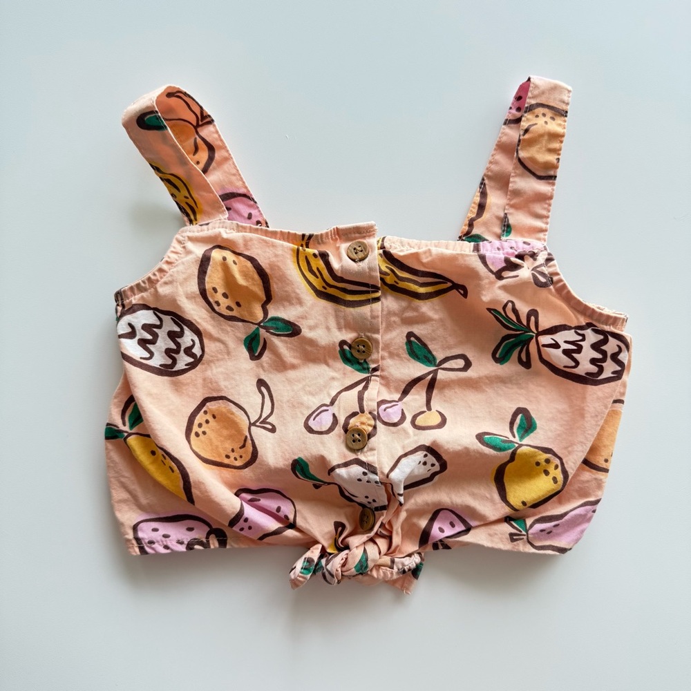 H&M Fruit Print Crop Tank 4T